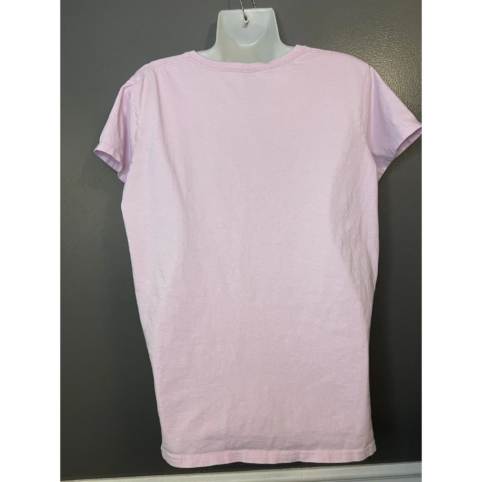 Gildan Shirt Womens XL Pink Embroidered Cow Graphic Tee T-Shirt Animals - Image 5