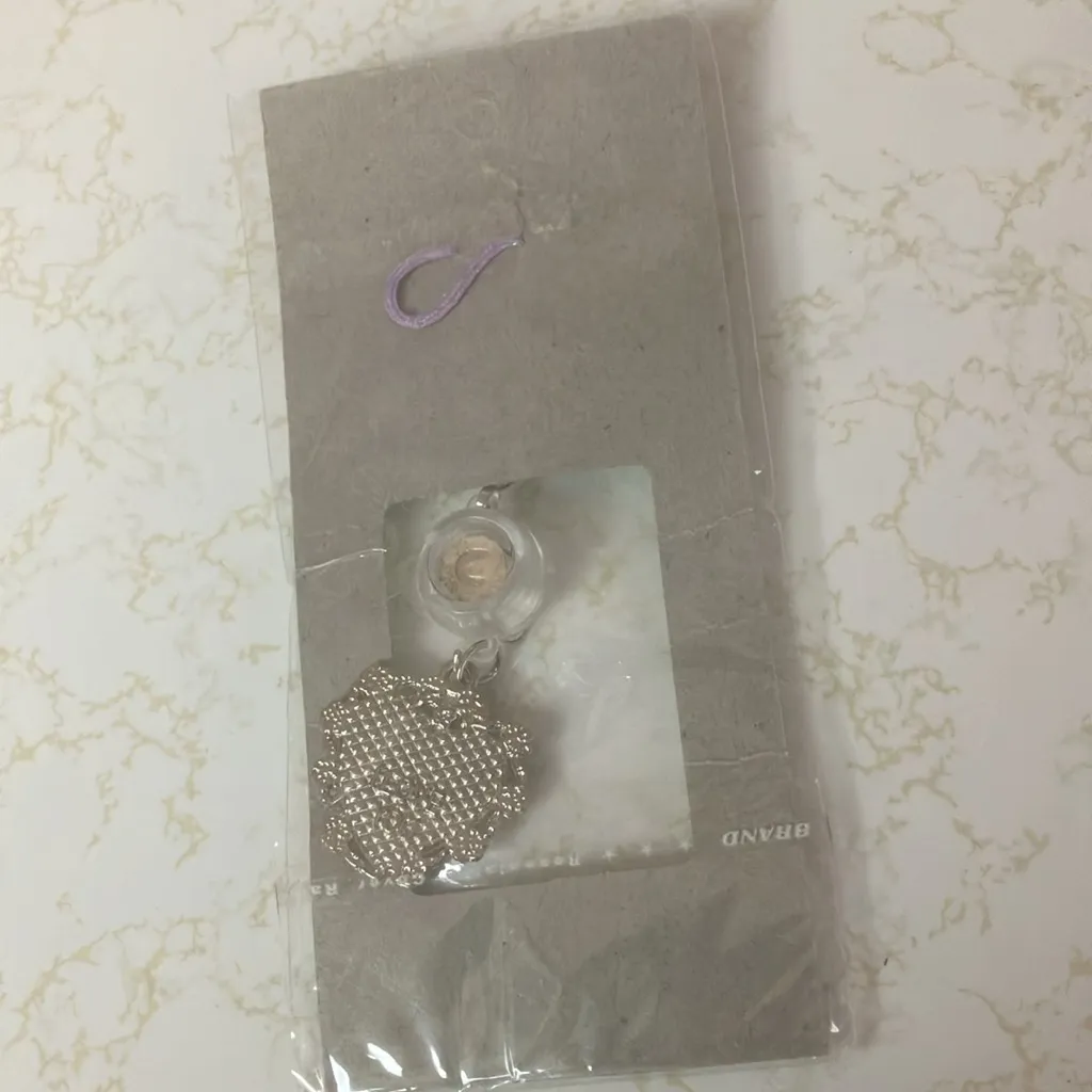 FINAL MARKDOWN Jin Ming Good Luck letter r purse Charm with Heart and Number 7 - Image 2