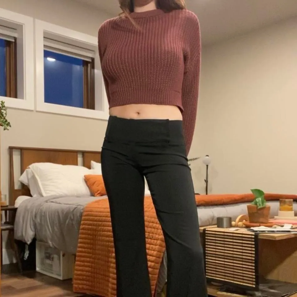 Pull&Bear Burgundy Heavy Knit Sweater 🔥 Red Size XS - Image 4