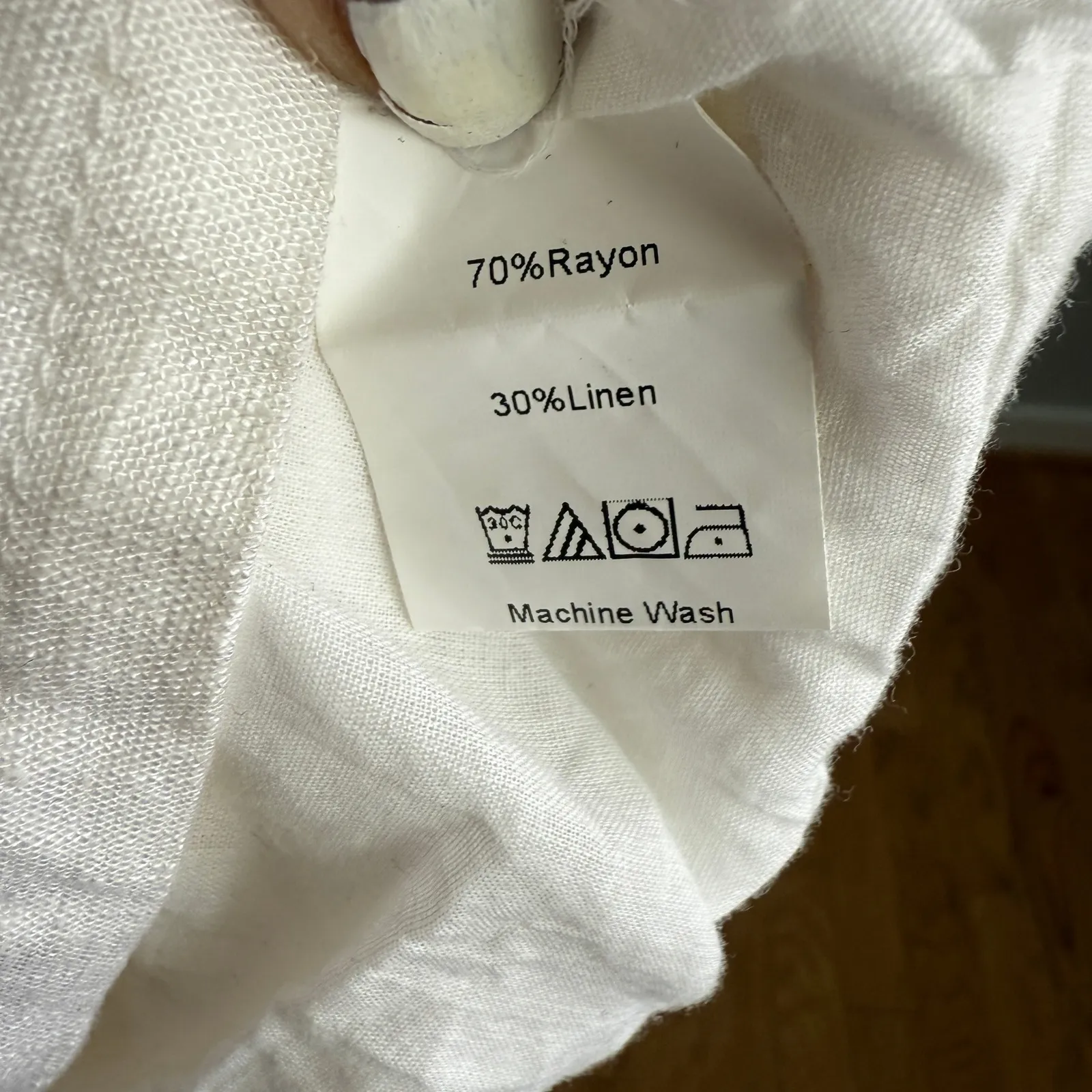 Princess Polly Crop Top Cream Button Down Short Sleeve Collared Shirt‎ - Image 4