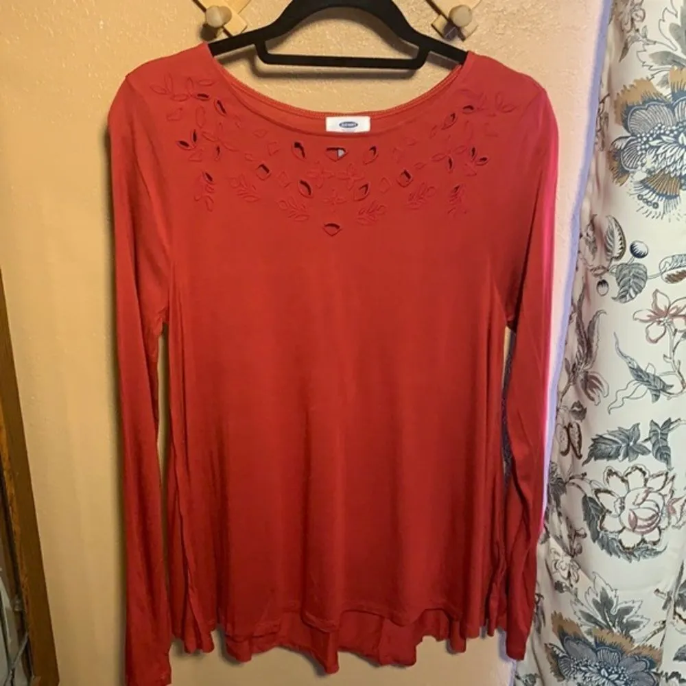 Old Navy Long Sleeve Tunic Swing Blouse - Image 7