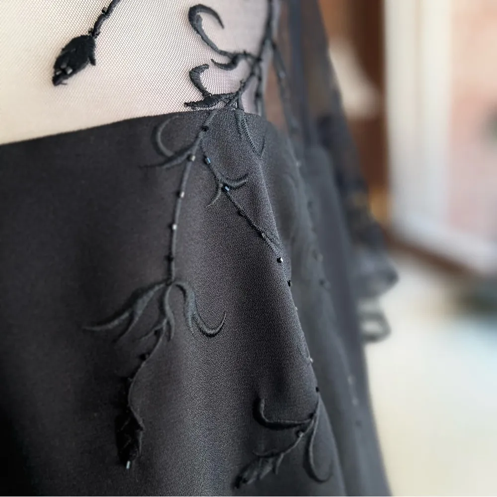 NWT Positive Attitude Dress Beaded Cocktail Black Mesh 22W Party Occasion Glam - Image 6