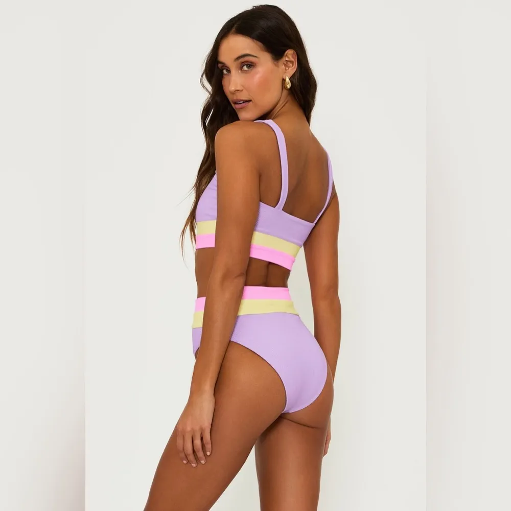 BEACH RIOT Heidi Bottom Sublime Spring Colorblock, LIMITED EDITION,Medium,$98 - Image 2