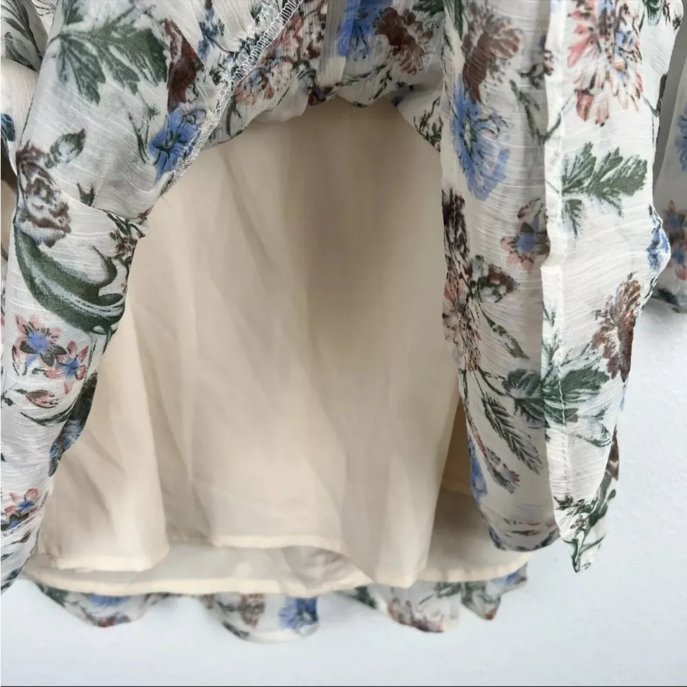 Just‎ Me Womens Floral Long Sleeve Dress Sz M - Image 6