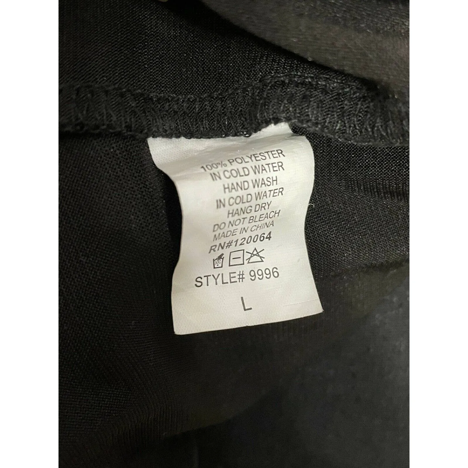 Mind Code Long Sleeve Black Dress Size Large - Image 7