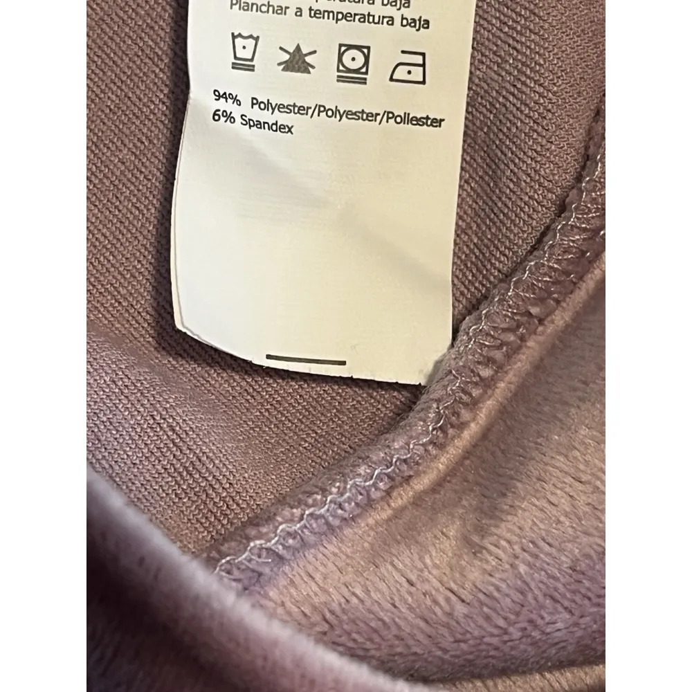 Refuge Hoodie Jacket Womens S Purple Velour Velvet Full Zip Rinestone REBEL NWT - Image 9