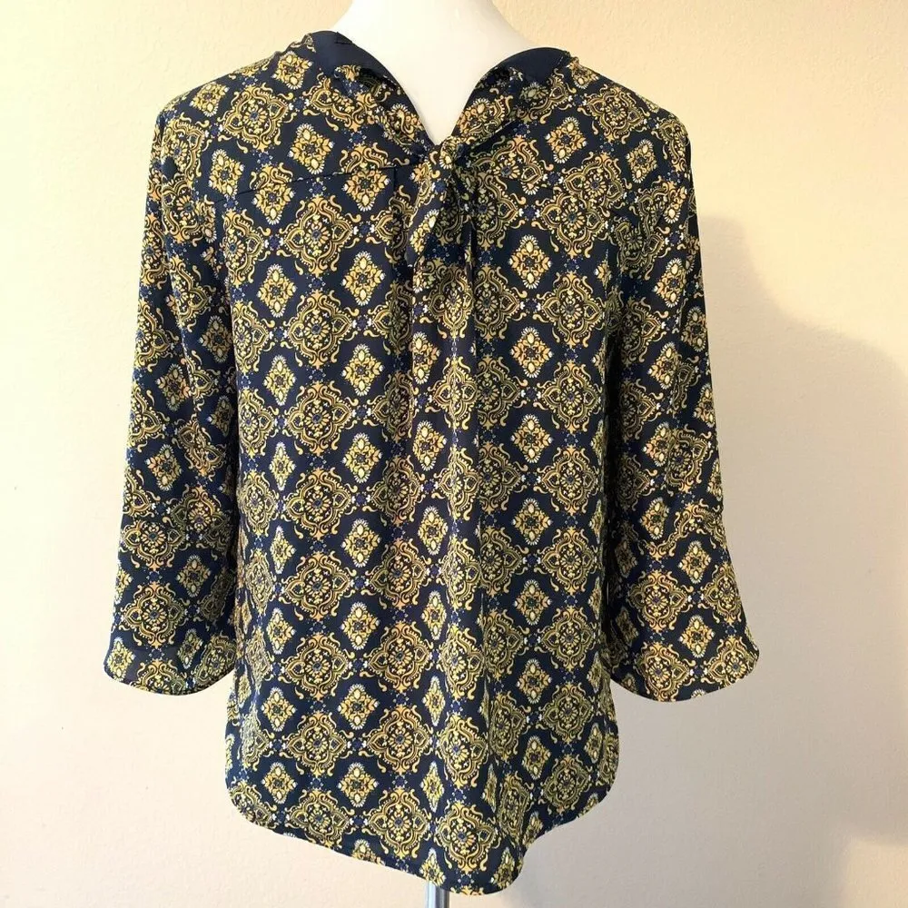 41 Hawthorn Stitch Fix Multi Color Paisley Blouse - Image 4