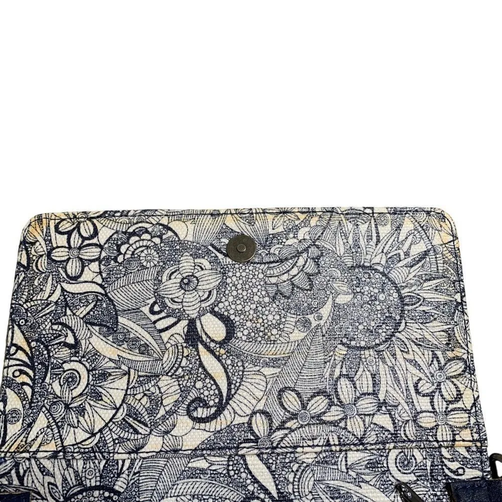 Sakroots Campus Mini Crossbody‎ Blue White Floral - Image 6