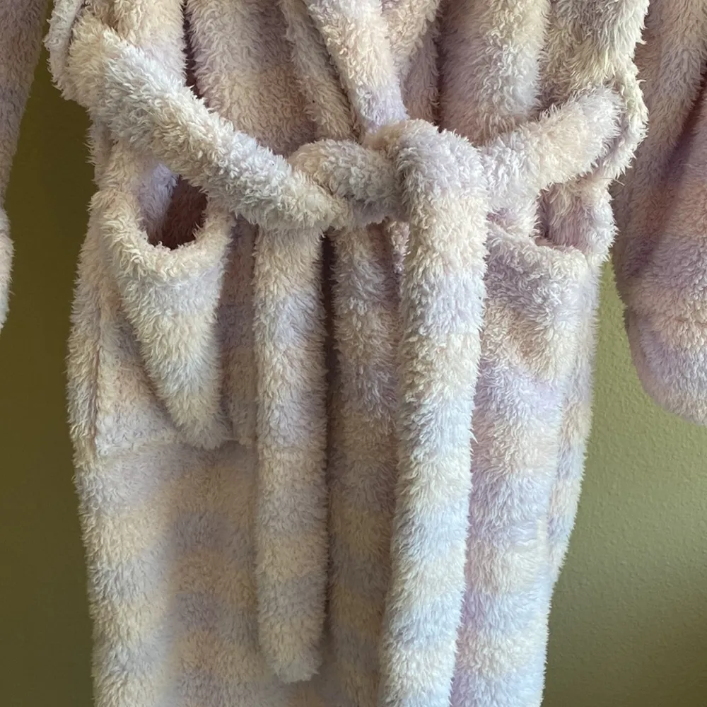 Fluffy cotton candy bath robe Alexander del rossa one size fitting Purple Size M - Image 3