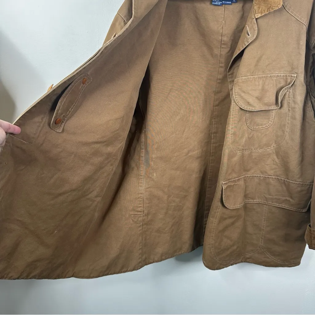 Vintage Polo Ralph Lauren Sportsman Chore Coat Barn Jacket Mens XL Tan - Image 13