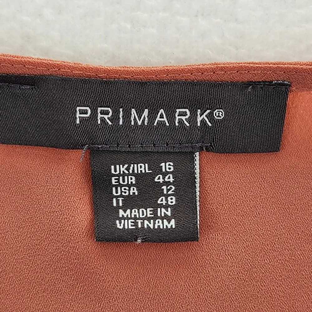 Primark Women's Sleeveless V Neck Blouse Size 12 - Image 3