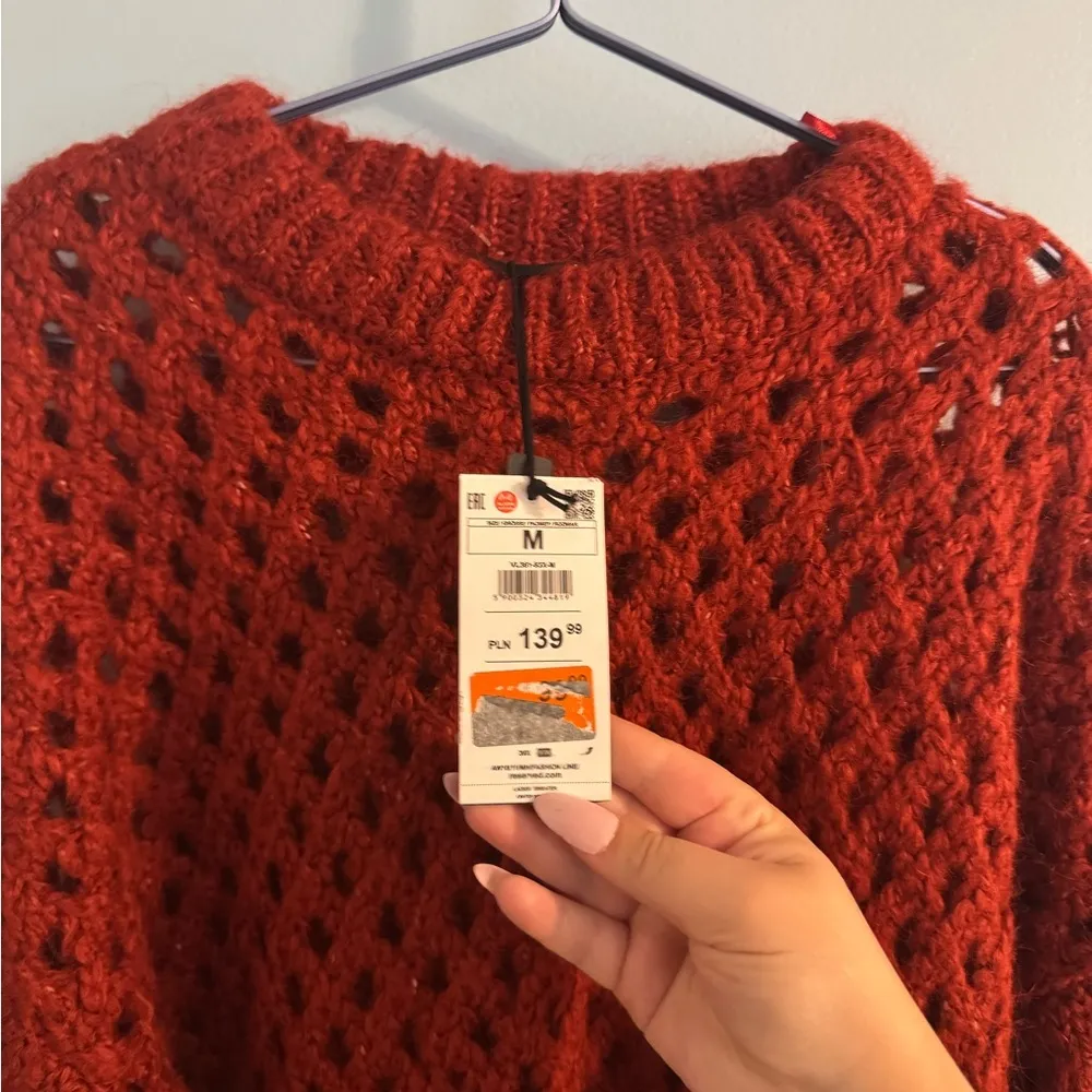 NWT reserved orange holy sweater size M wool blend Size M - Image 4