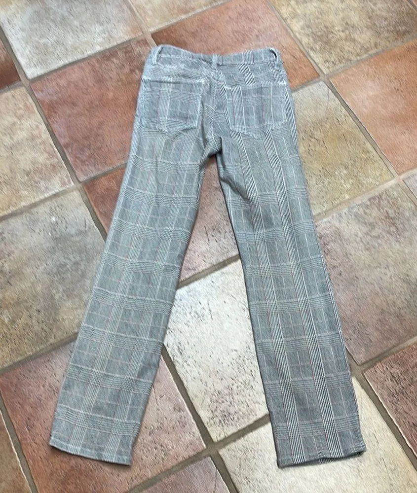 Frame houndstooth plaits Le High Straight jeans size 24 - Image 6