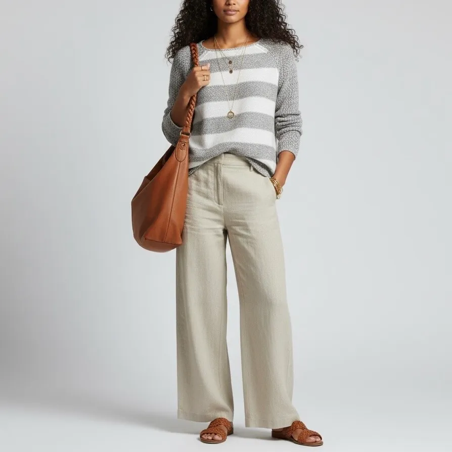 Sanctuary Striped Raglan Sweater – Small - Image 7