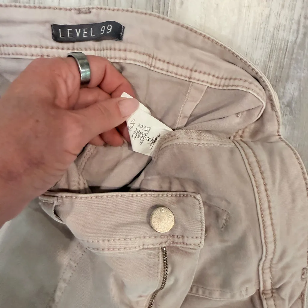 Level 99 Cream Pants Size 29 - Image 2