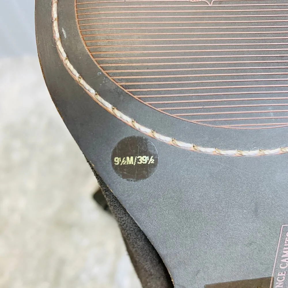 Vince Taupe Suede Lace Up Sz 9.5 Ankle Boots Wood Heel - Image 9