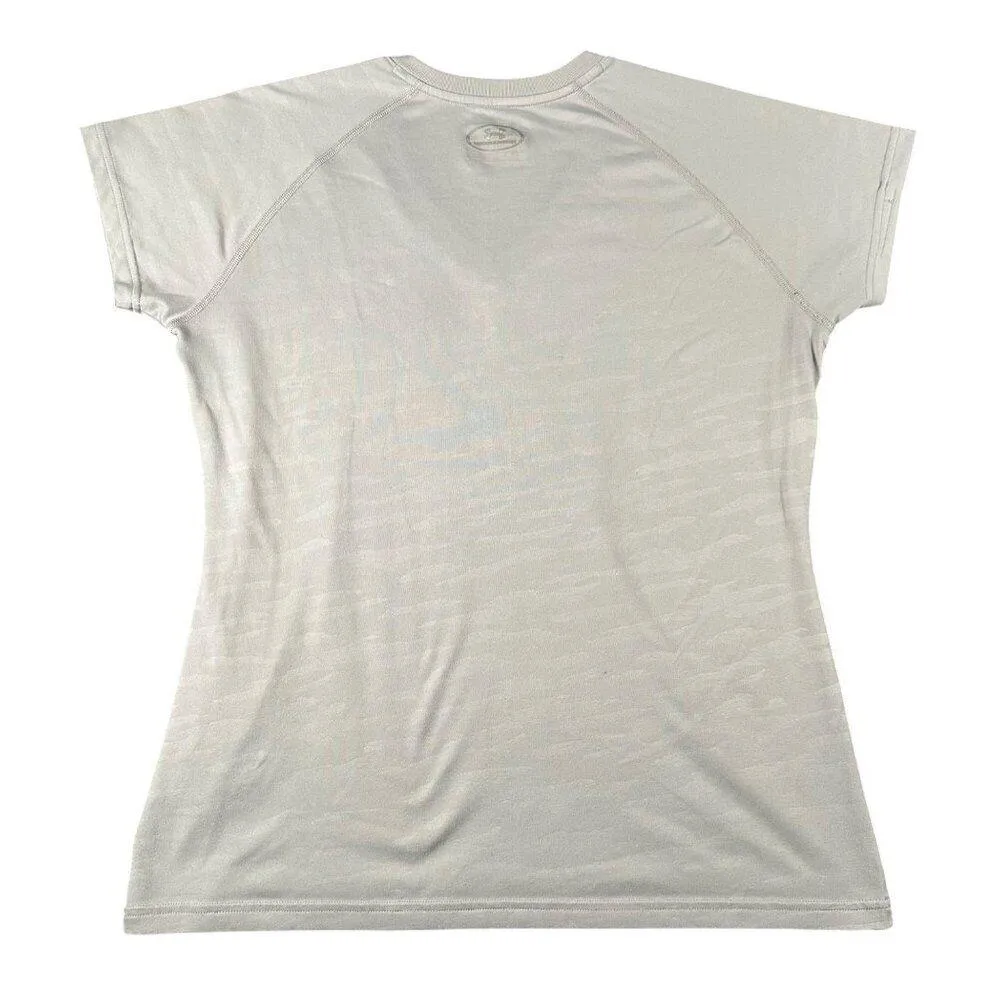 Under Armour Womens M Gray Semi-Fitted V-Neck HeatGear Performance Tee - Image 8