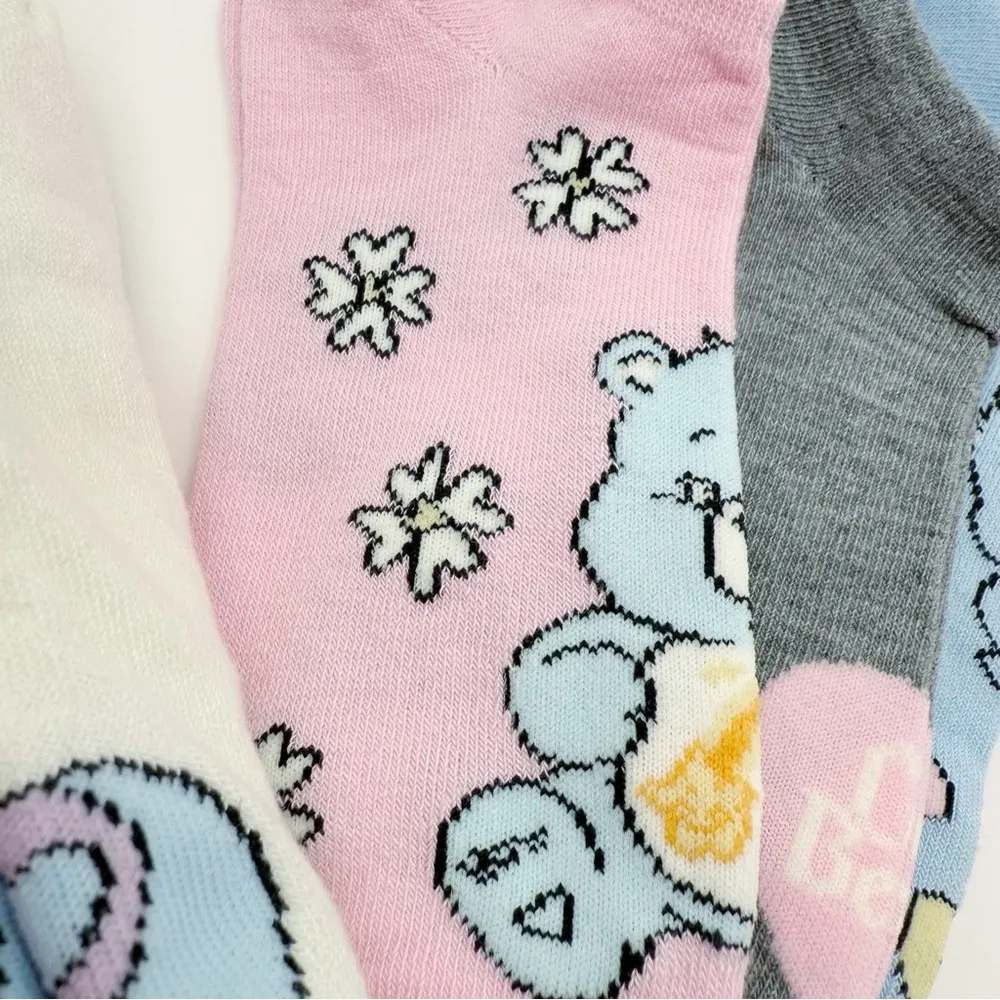 Care Bears Womens No Show Socks Retro 90s Pastel Colorful Fun Novelty Gift Pink - Image 6