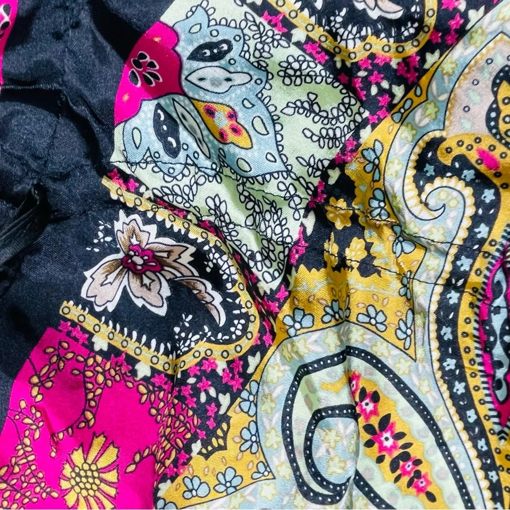 Cocoa blue Silky long sleeveless beach kimono asymmetrical handkerchief dress m Red Size M - Image 4