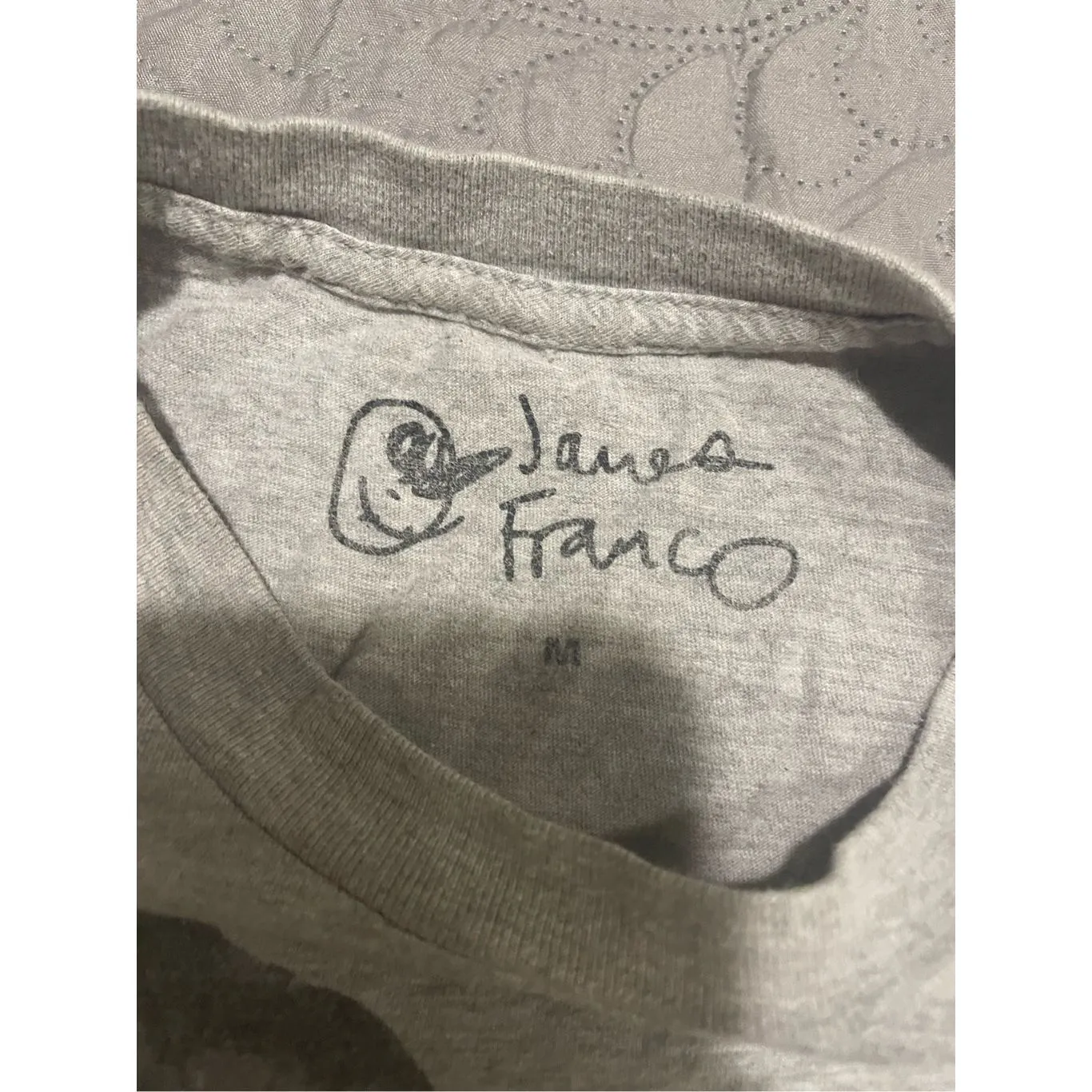 James Franco Selfie Gray T Shirt Medium - Image 2