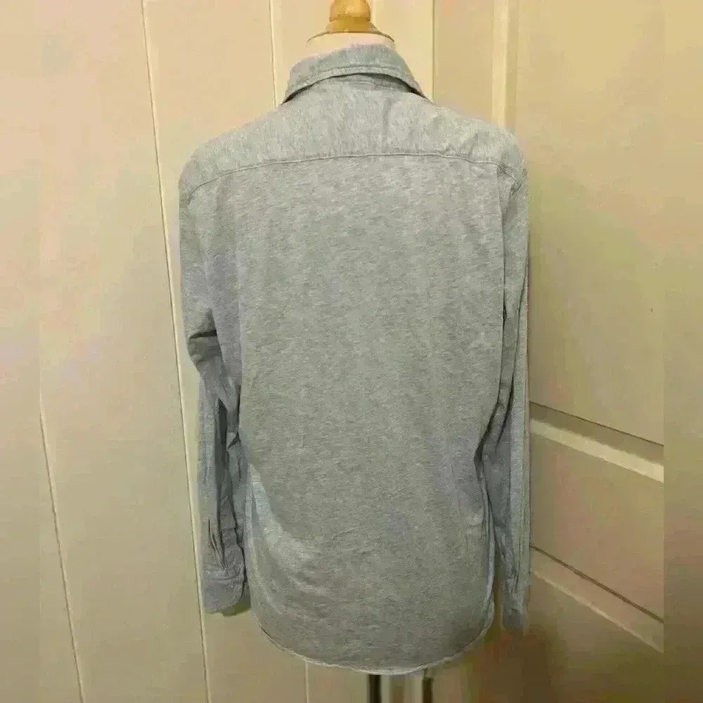 FRANK & EILEEN Eileen Tee Lab Heather Blue Small New without tags $248 - Image 3