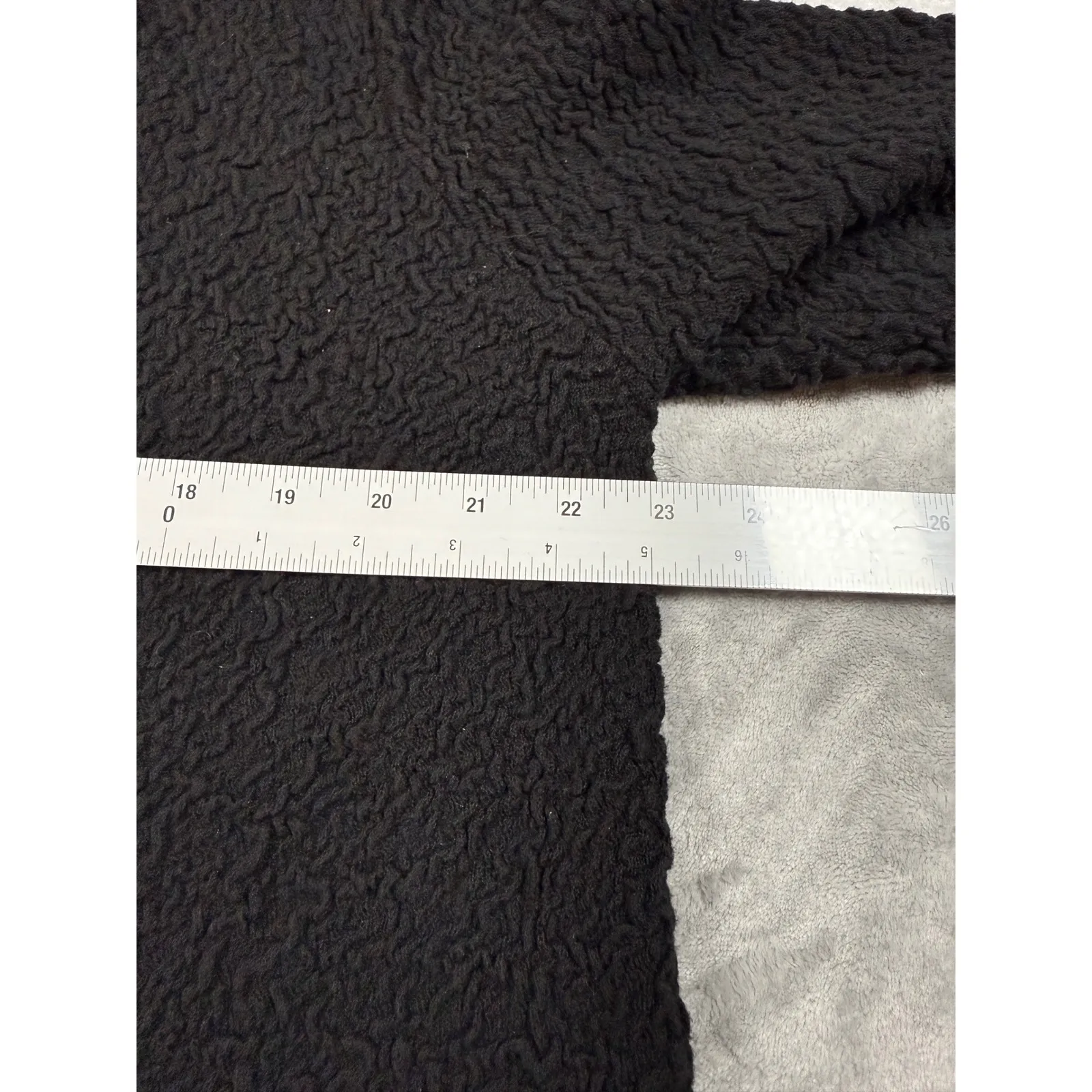 Eileen‎ Fisher Textured Knit Open Front 3/4 Sleeve Sweater Jacket Black Large - Image 8