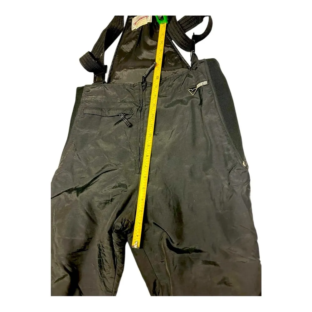 Obermeyer Ski Bib Overalls Obermeyer Wimen Sz 12 Black Snow Pants Vintage - Image 11
