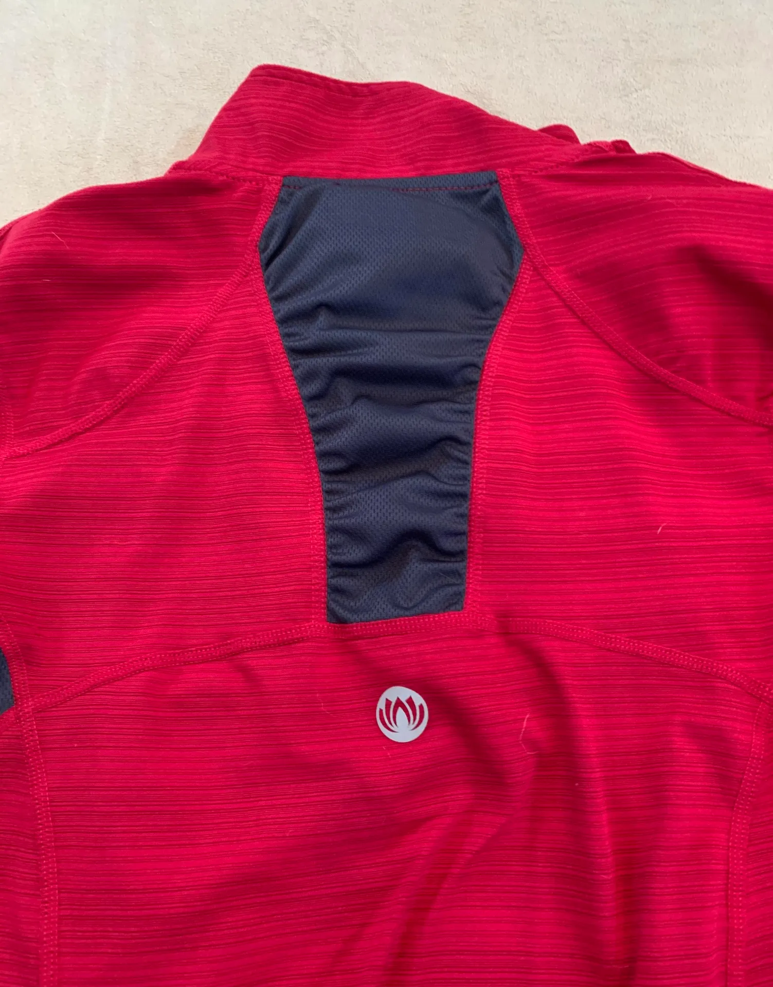 Active Workout Red Quarter Zip - Image 3