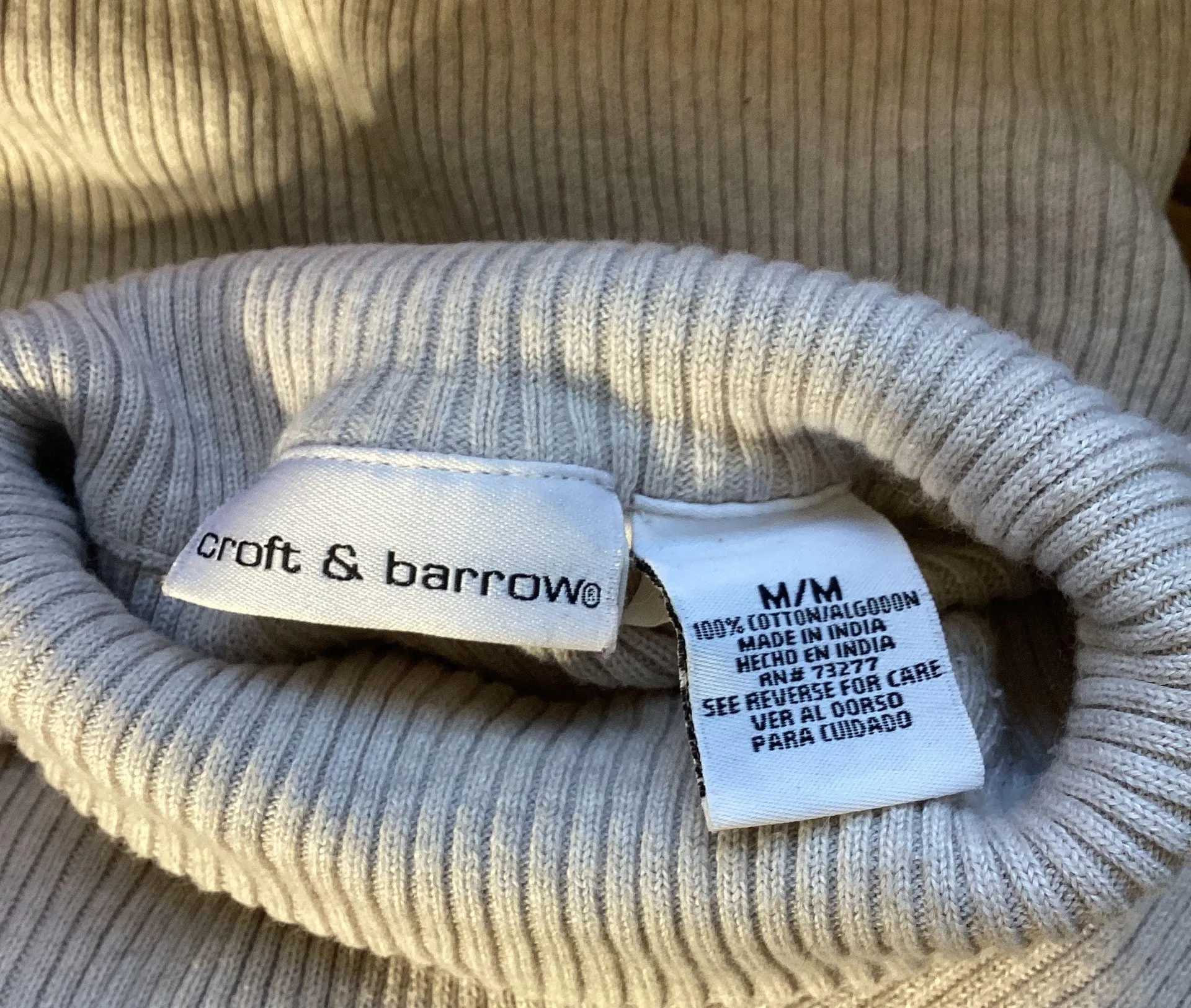 Light Grey Sweater Size Medium - Image 3