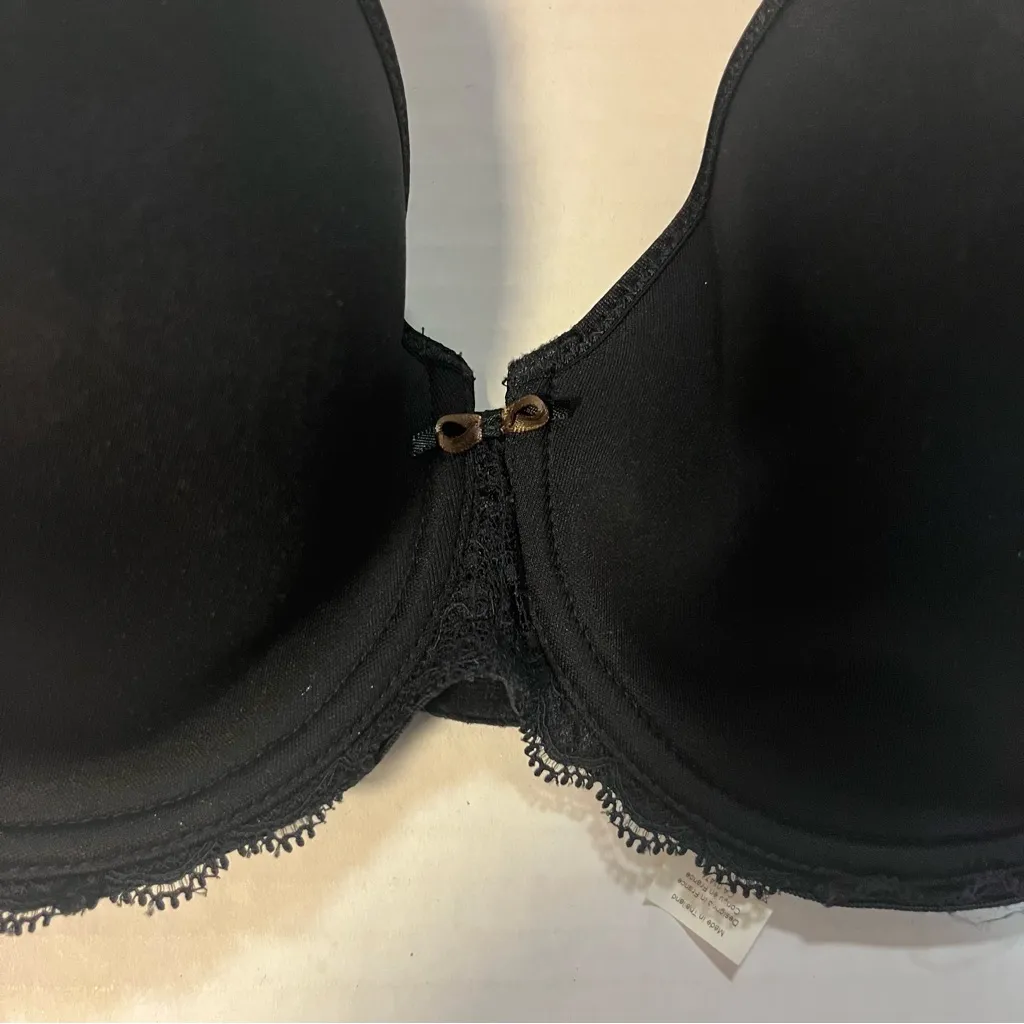 Chantelle Bra Merci Underwire Spacer T-Shirt Bra in 36D Black EUC 1747 - Image 5