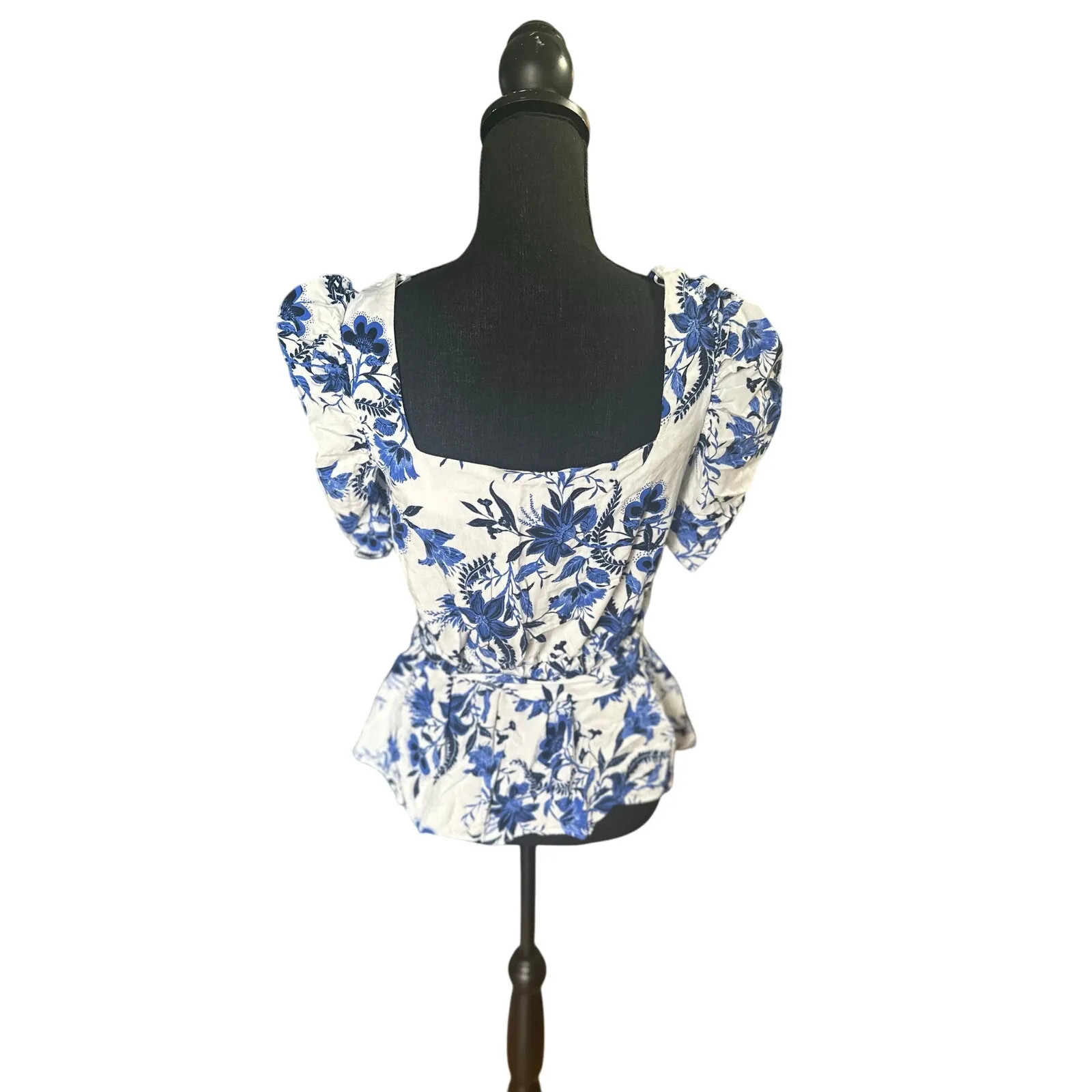 River Island Blue Floral Puff Sleeve Blouse – Romantic & Trendy - Image 8