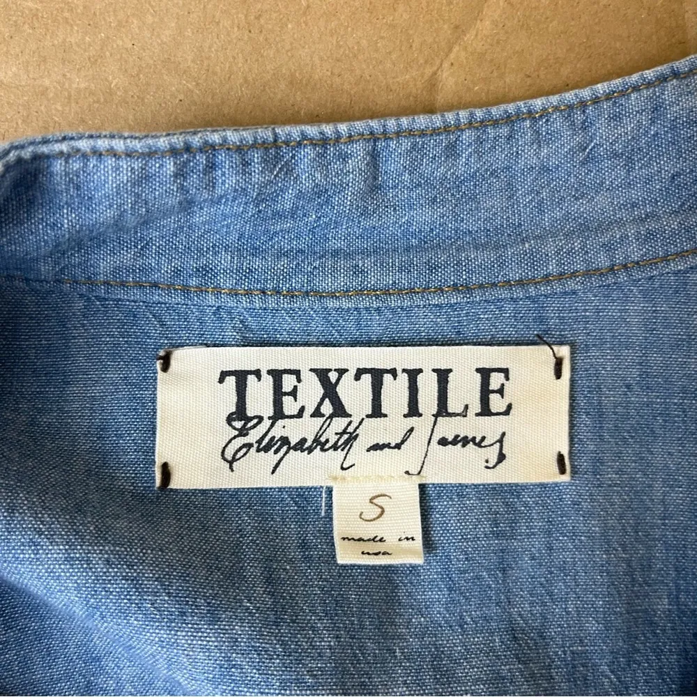 Elizabeth & James Textile Chambray Shirt Dress - Image 6