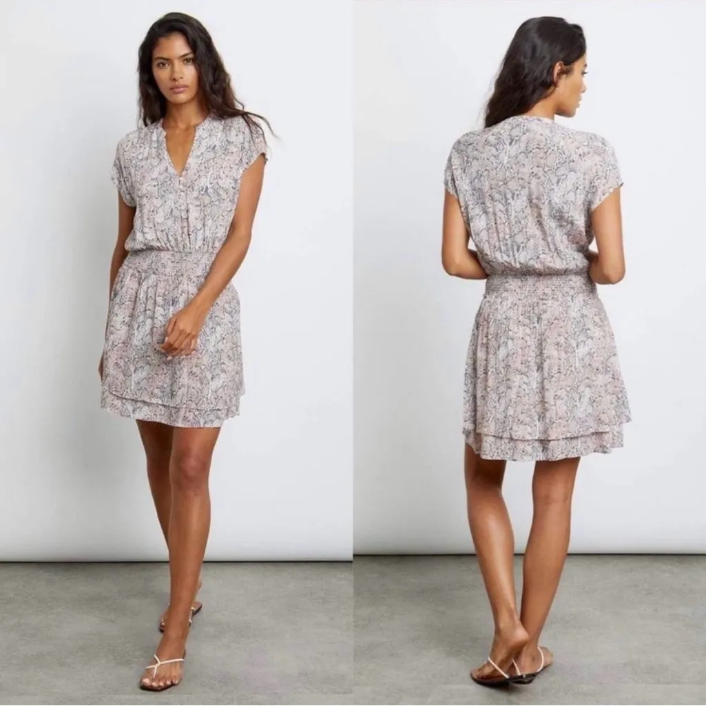 Rails Karla Watercolor Snakeskin dress size Small‎ - Image 2