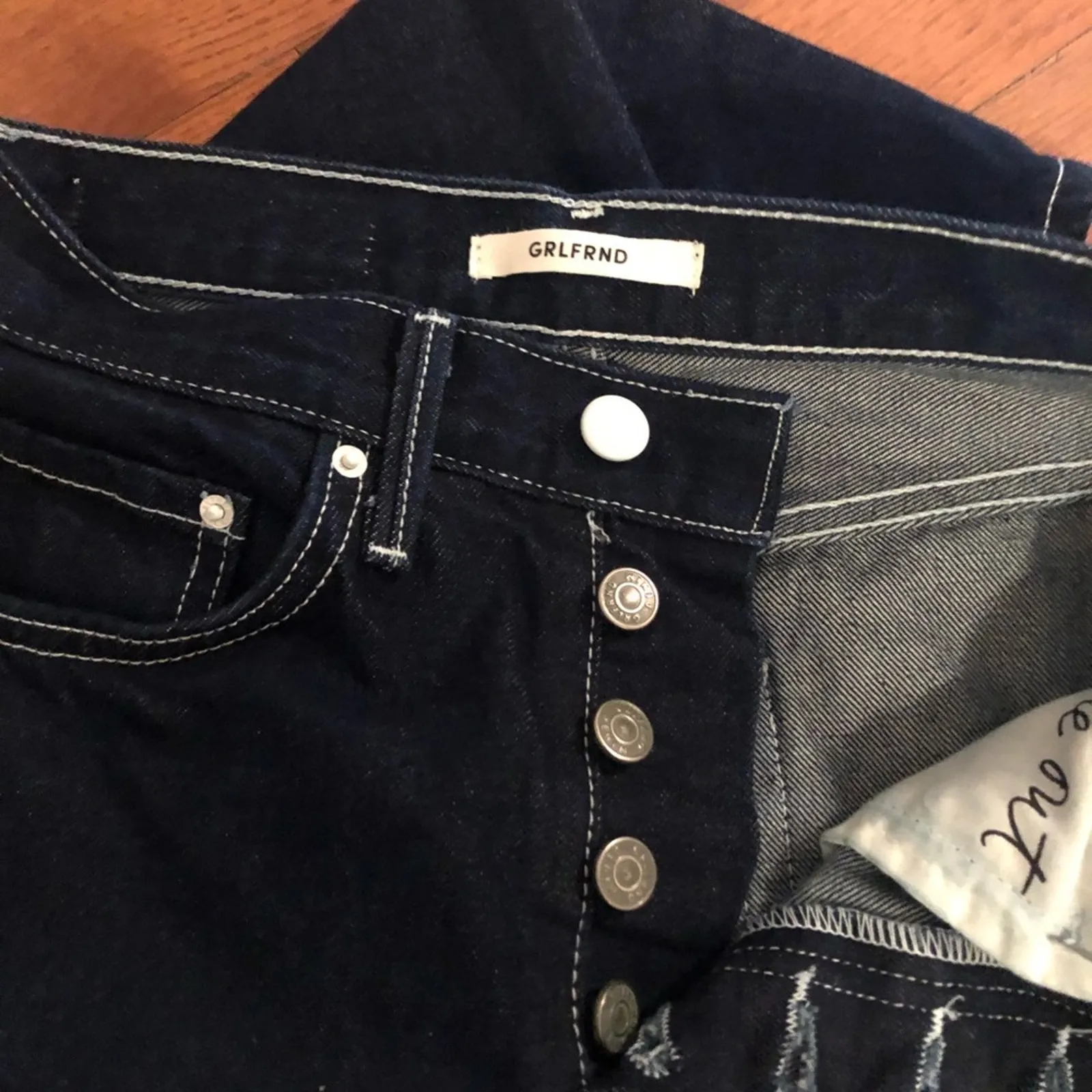 NEW GRLFRND Karolina Jeans Dark Wash - Image 6