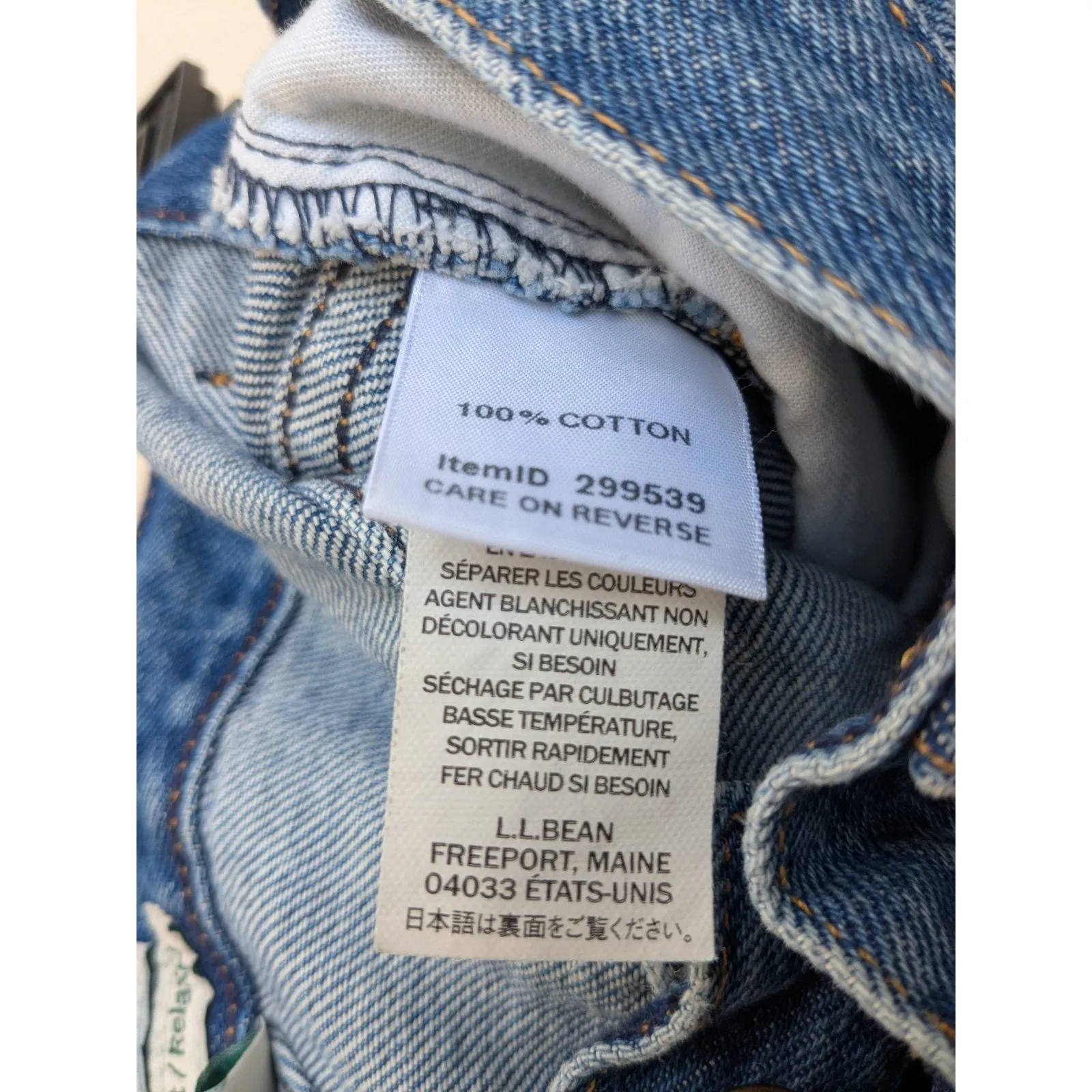 L.L. Bean Women's Relaxed Jeans Original Fit High Rise Blue Size 14 Petite - Image 10