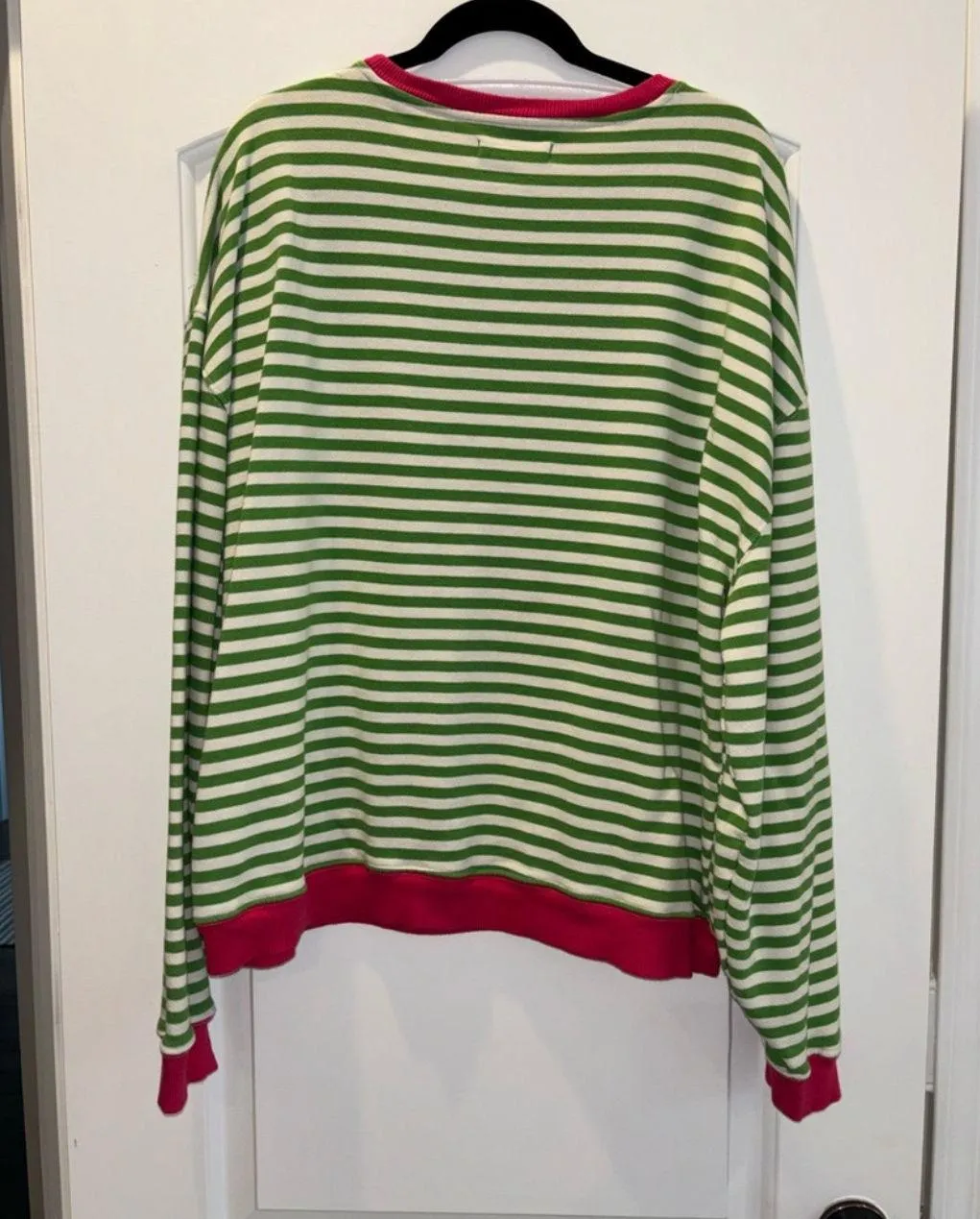 Free People Classic Striped Oversized Crewneck - Image 2