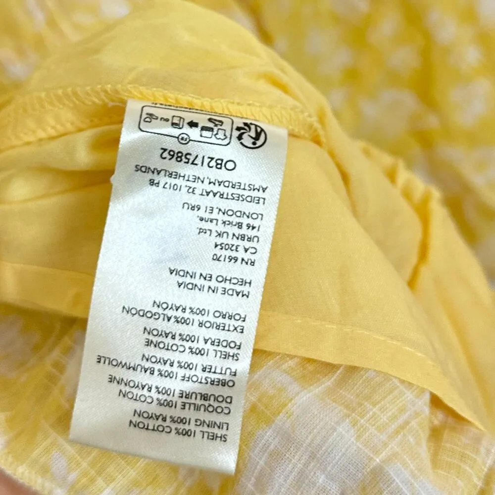 FREE PEOPLE Pappiet Midi Dress in Sunshine Combo Size X-Small - Image 10