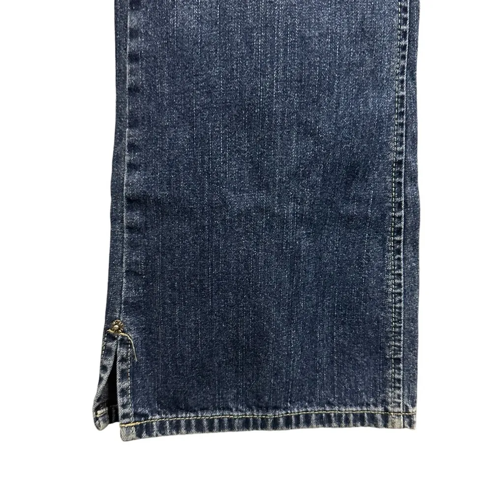 Silver Vintage Slit Side Denim Bootcut Mid Rise Medium Wash Blue Jeans Womens 27 - Image 6