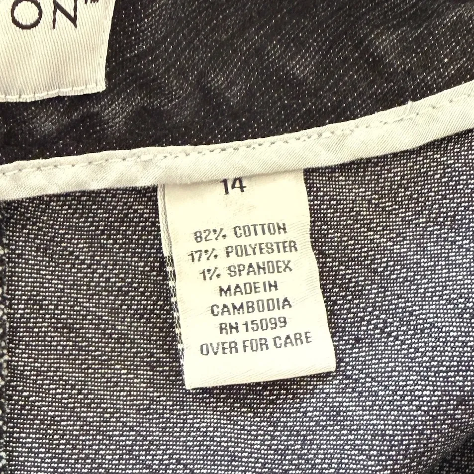 Black Gray A Line Midi Skirt Women’s Size 14 Flared Fit Classic Streetwear Style - Image 8