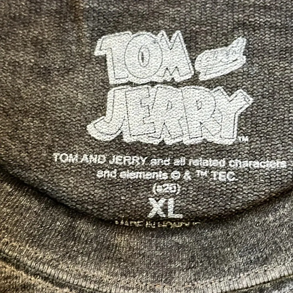 Tom & Jerry novelty print character retro cartoon sweatshirt Gray Size undefined - Image 3