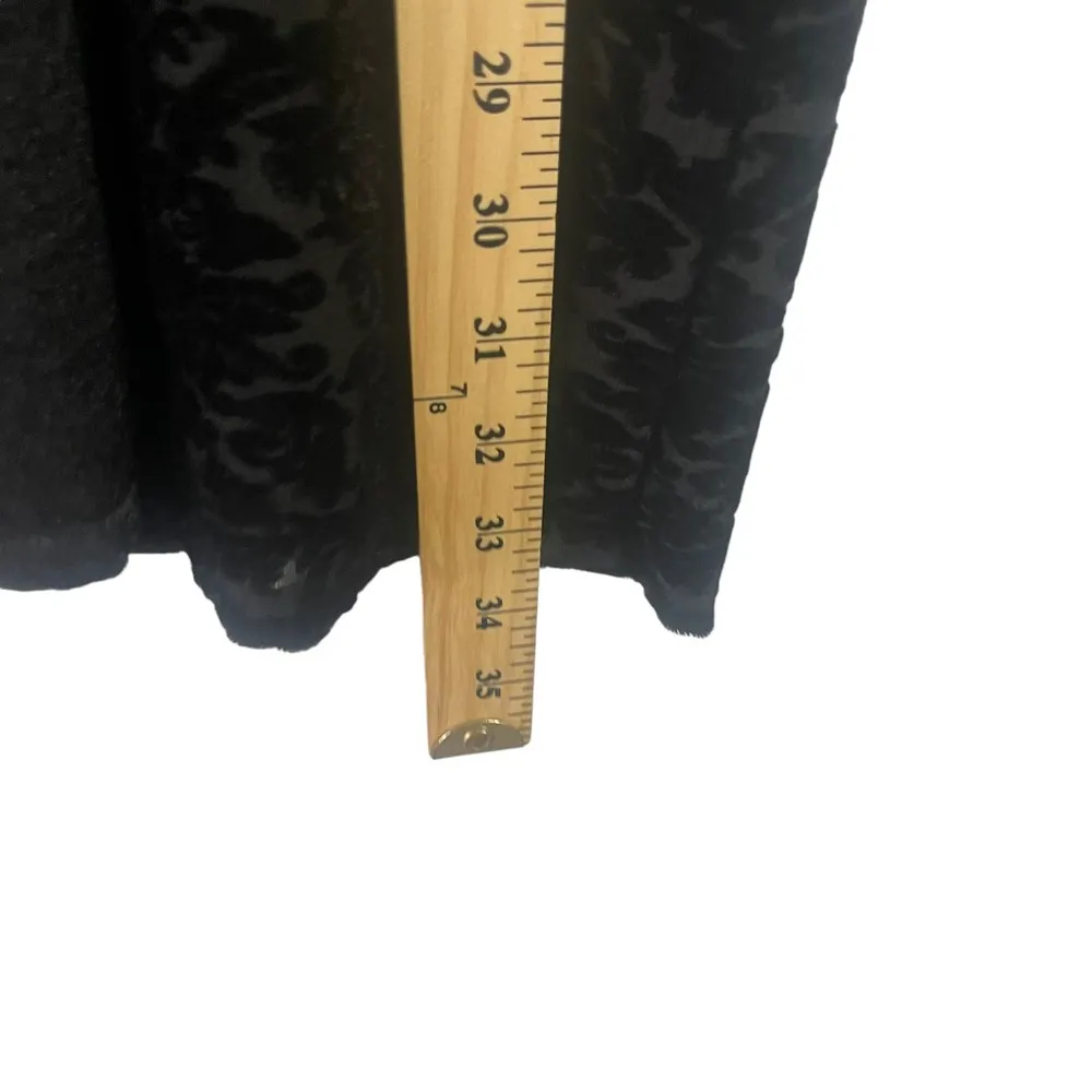 Cest La Vie‎ Women's Size Large Whimsical Goth Witchy Velvet Open Front Cardigan Black - Image 7