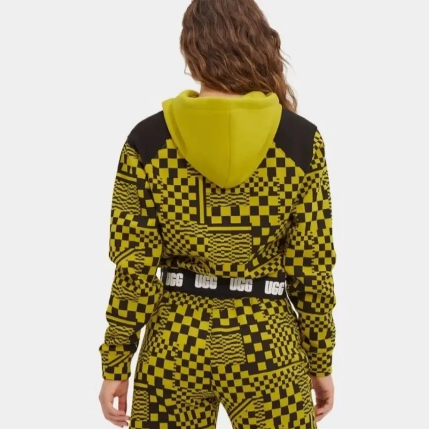 UGG | RTW Mallory Checkerboard Mallory Cropped Hoodie - Image 2