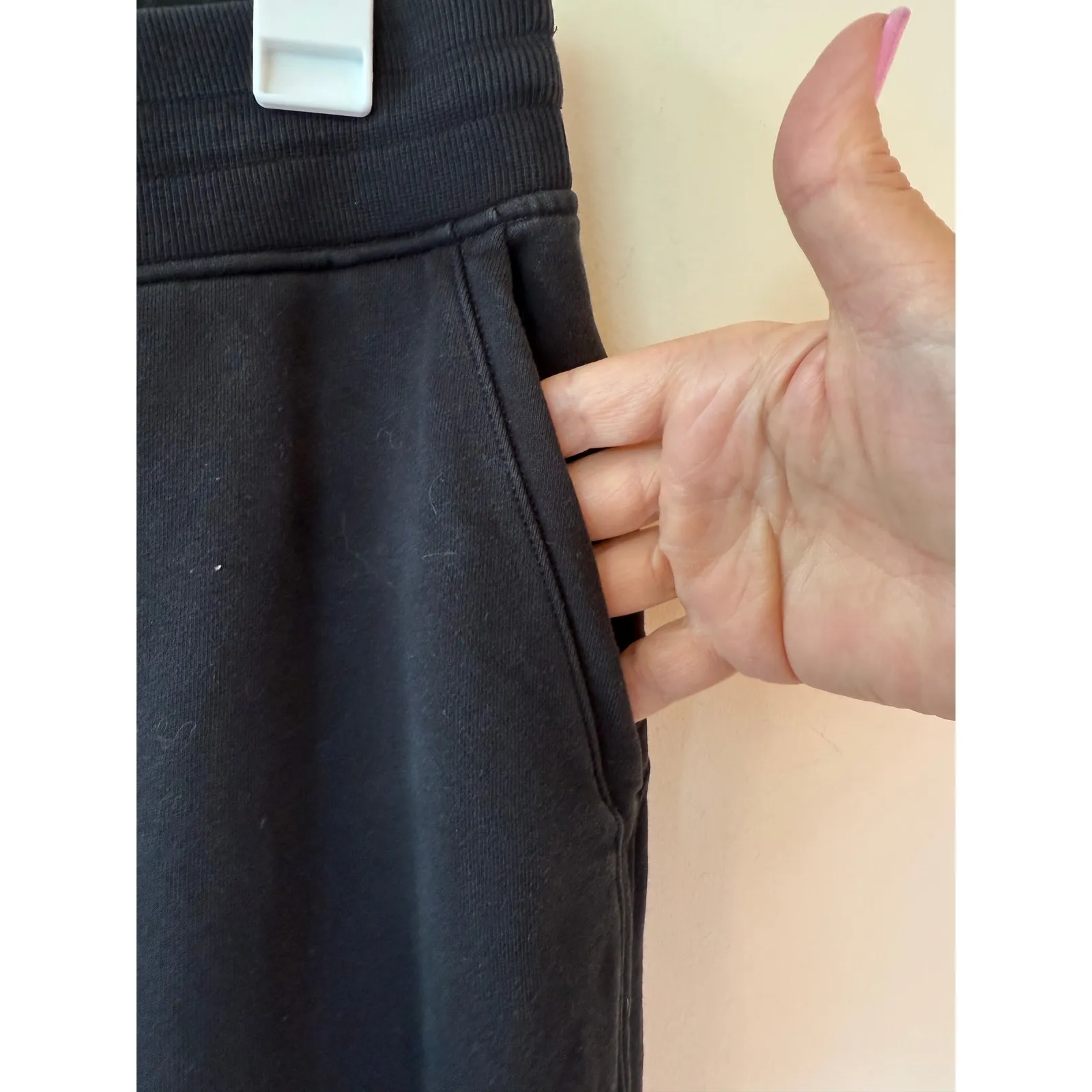 Lululemon Mid Rise Pull On Drawstring Jogger Pants Black Women's Size 10 - Image 4