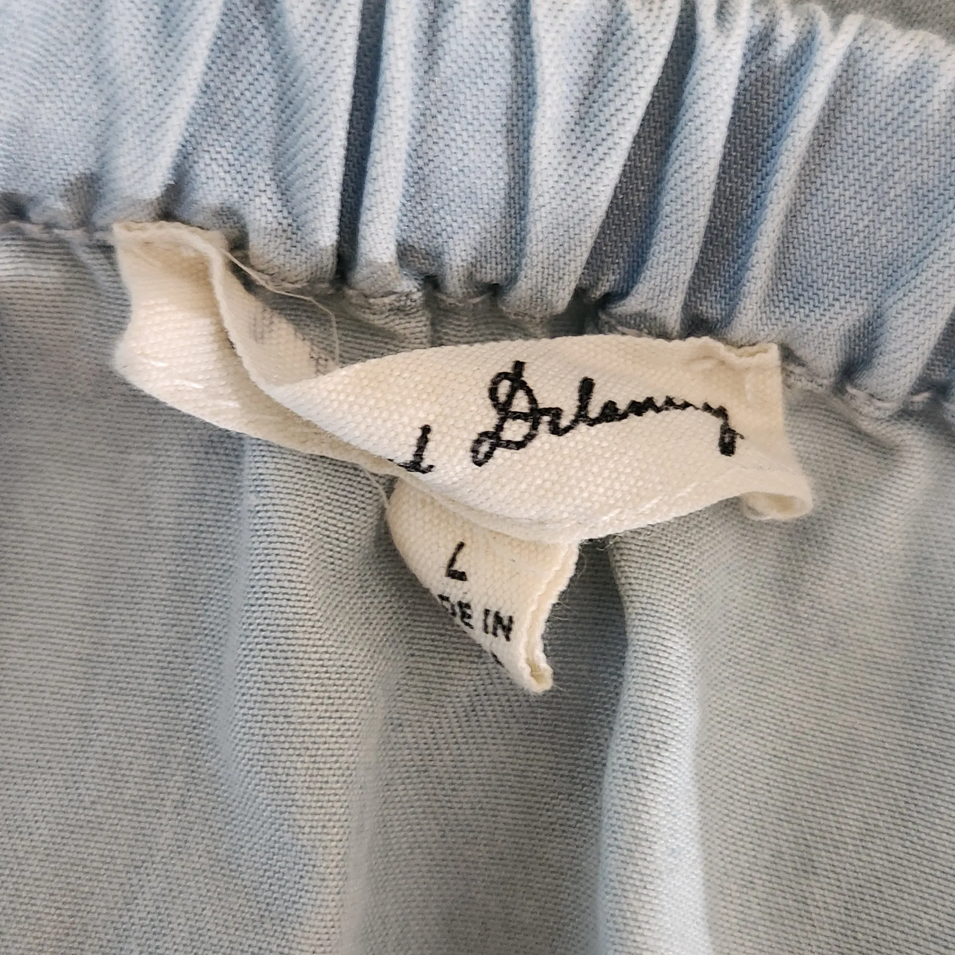 Jane and Delancey Chambray Off-the-Shoulder Top with Ruffle Hem Size Large - Image 6