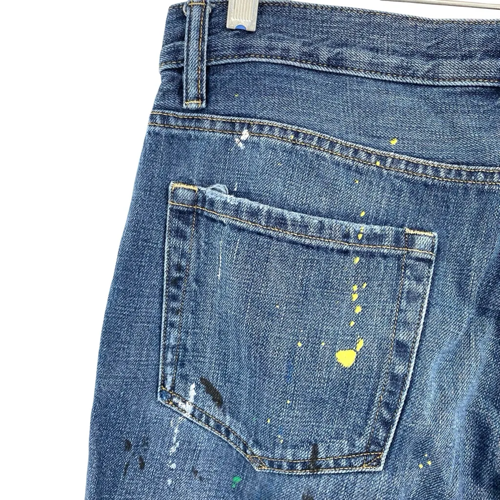 Lauren Ralph Lauren Paint Splatter Jeans Girlfriend Classic Fit - Image 8