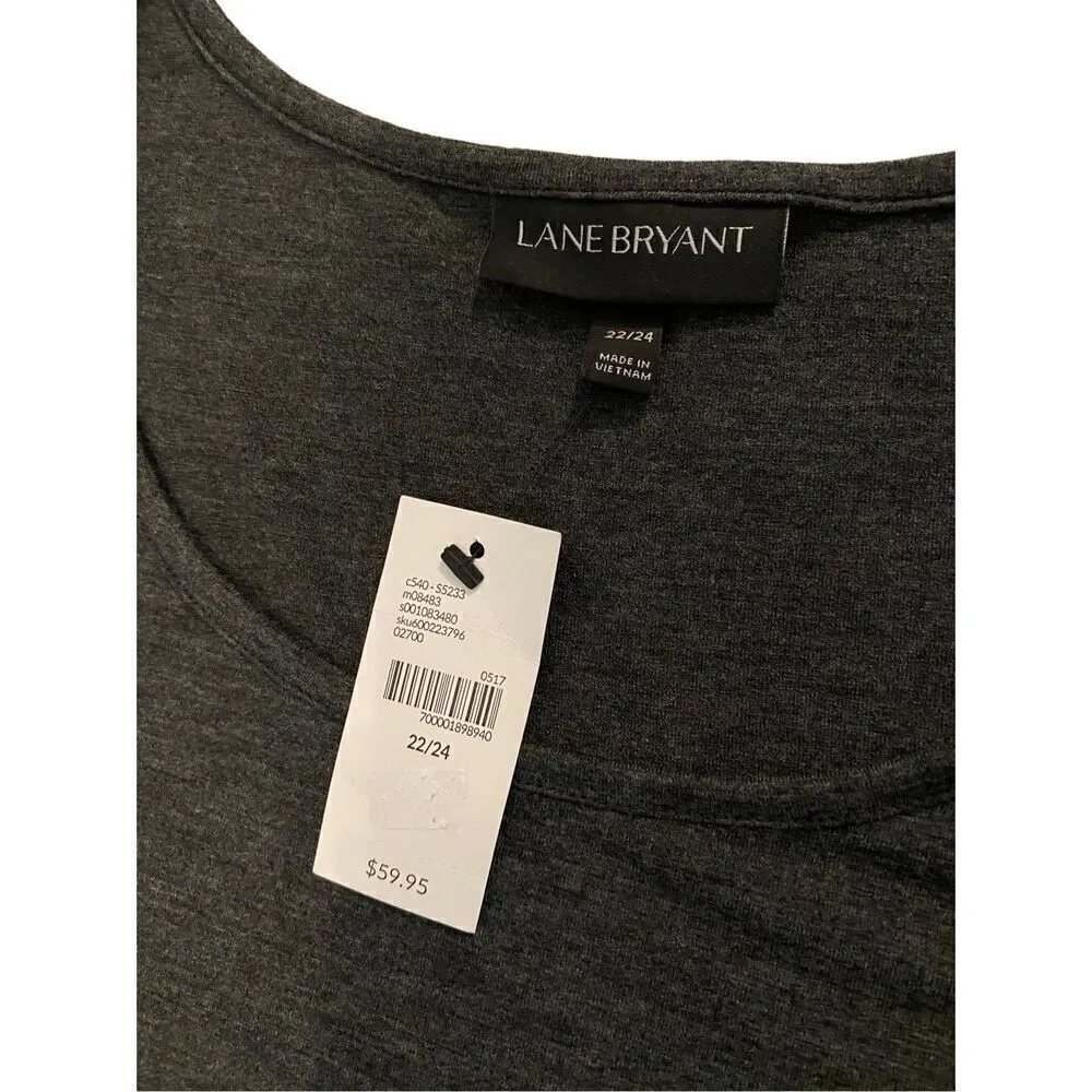 Nwt Lane Bryant Asymmetrical T-Shirt Dress Office Work Workwear Classic - Image 3