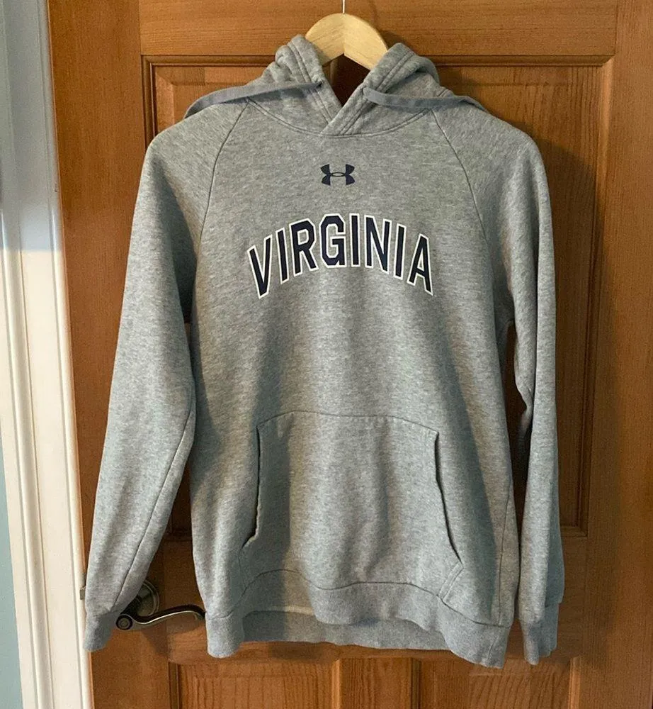 Under Armour Size Small University of Virginia Gray Hooded Sweatshirt - Image 2