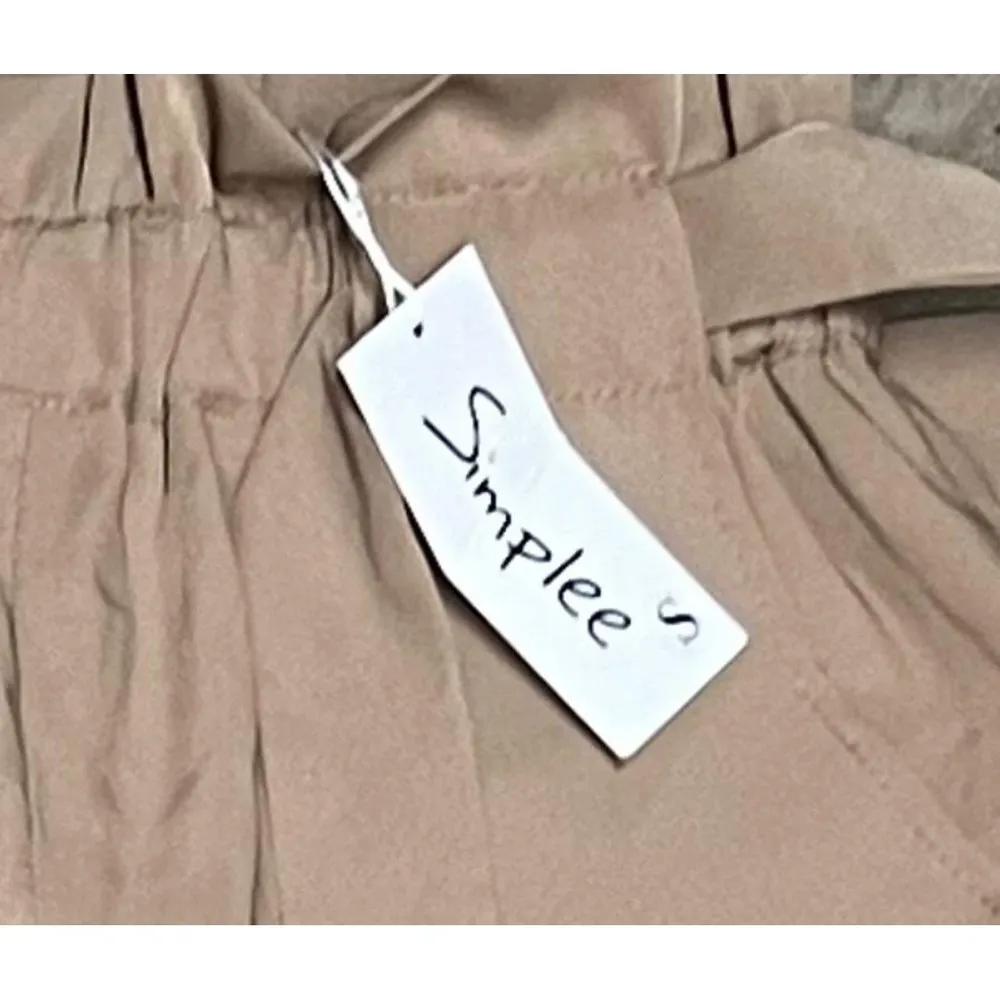 New Simplee Women’s Khaki Pants Size Small - Image 3
