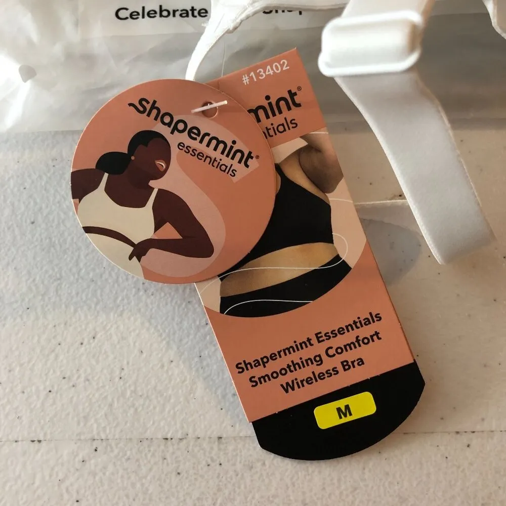 Shapermint Smoothing Comfort Wireless Bra White M Size M - Image 3