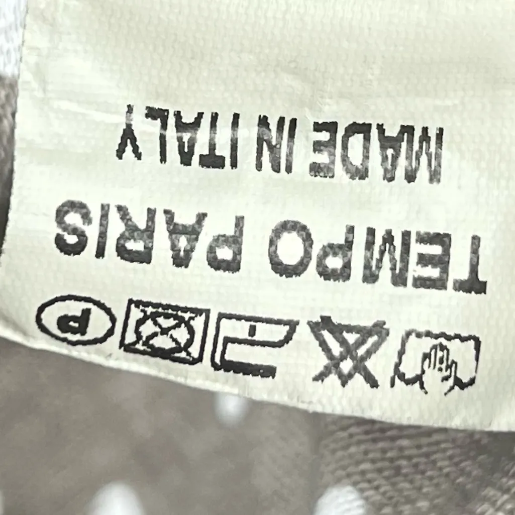 Tempo Paris Linen Polka Dot Balloon Sleeve Button Detail Top Made In Italy M - Image 6